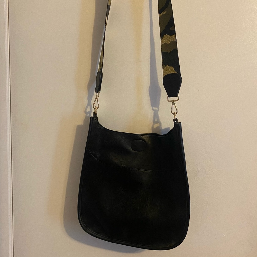 Black Leather Shoulder Bag